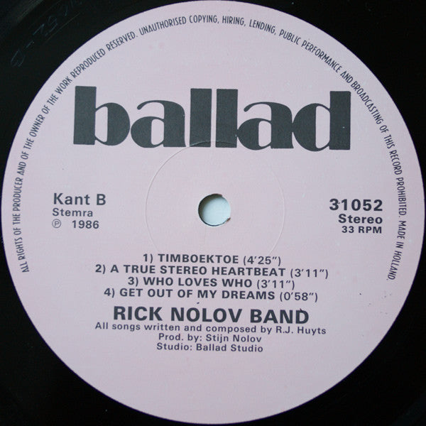 Rick Nolov : Timboektoe (And Other Places) (LP)