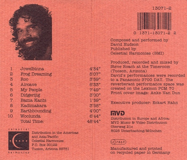 David Hudson : Woolunda (Ten Solos For Didgeridoo) (CD, Album)