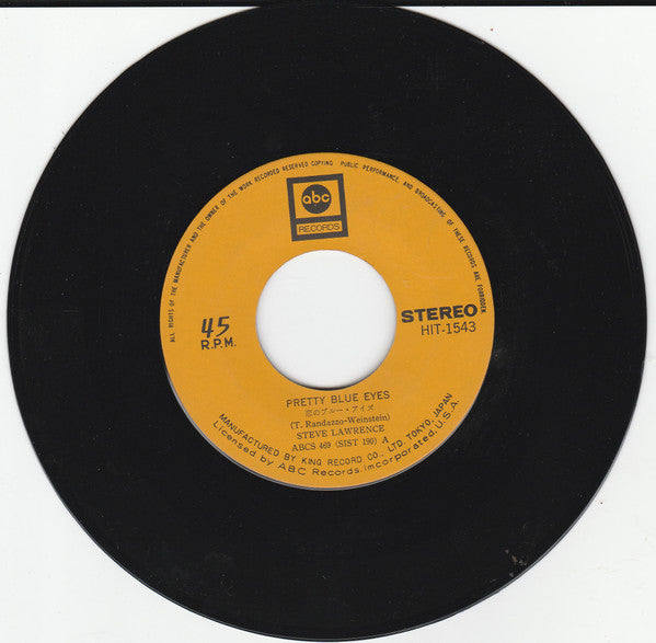 Steve Lawrence (2) : Footsteps (7", Single)