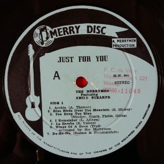 The Merrymen Featuring Emile Straker : Just For You (LP, Album)
