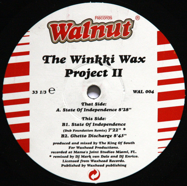 The King Of The South : The Winkki Wax Project II (12")