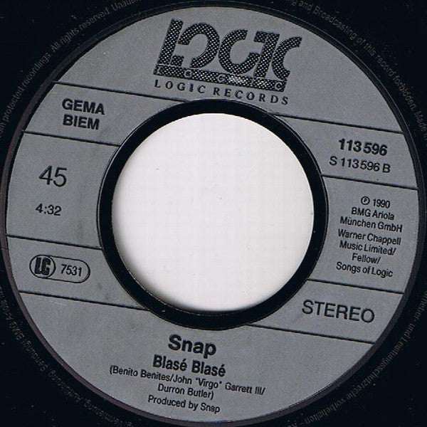 Snap! : Cult Of Snap (7", Single)
