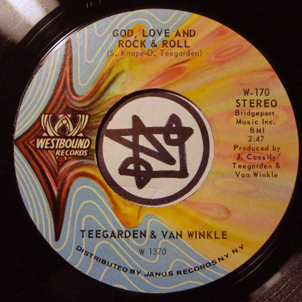 Teegarden & Van Winkle : God, Love And Rock & Roll (7", Single, Styrene, PRC)