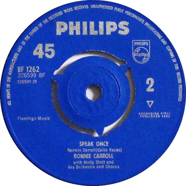 Ronnie Carroll With Wally Stott And His Orchestra And Chorus : Mary Rose (7", Single)