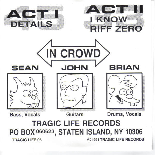 In Crowd : SAL: A Rock Opera (7")