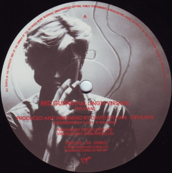 David Sylvian : Red Guitar (12", Single)