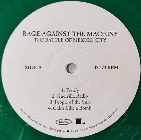 Rage Against The Machine : The Battle Of Mexico City (Album, RSD, RE + LP, Gre + LP, Red)