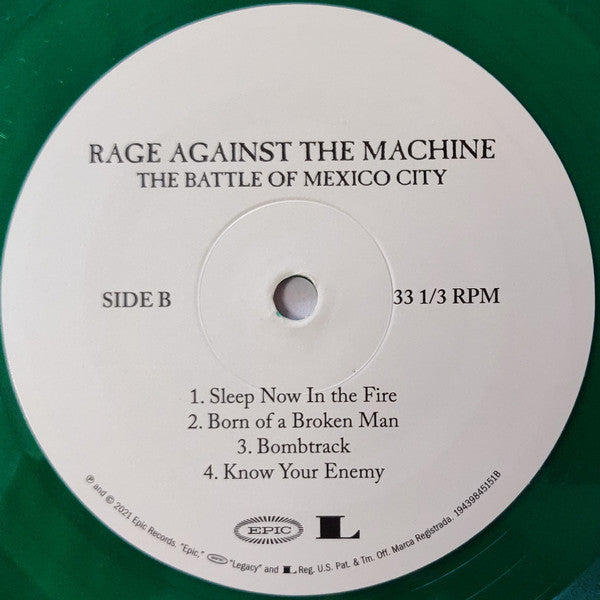 Rage Against The Machine : The Battle Of Mexico City (Album, RSD, RE + LP, Gre + LP, Red)
