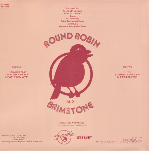 Round Robin And Brimstone : Round Robin And Brimstone (LP, Album, RSD, Ltd, RE)