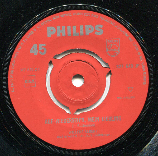 Willeke Alberti : De Winter Was Lang / Auf Wiederseh'n, Mein Liebling (7", Single, Mono, Pur)