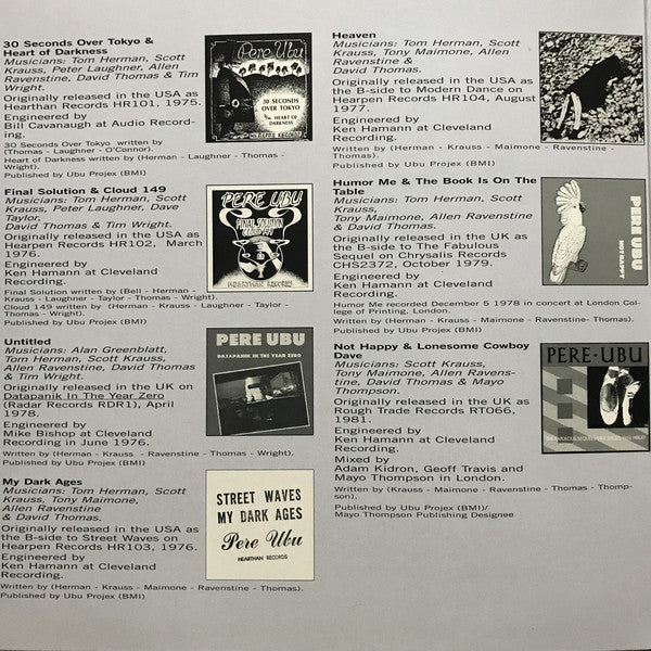 Pere Ubu : Terminal Tower: An Archival Collection, Nonlp Singles & B Sides 1975-1980  (LP, Comp)