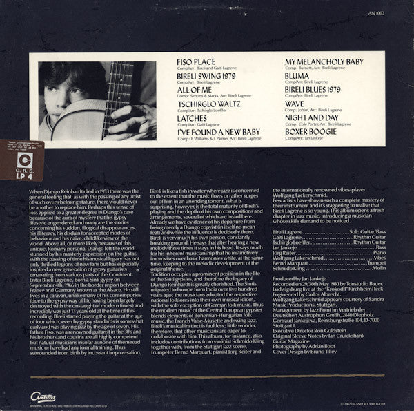 Biréli Lagrène : Routes To Django (LP, Album)