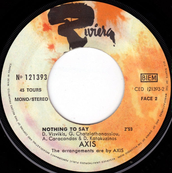 Axis (14) : Osanna (7", Single)