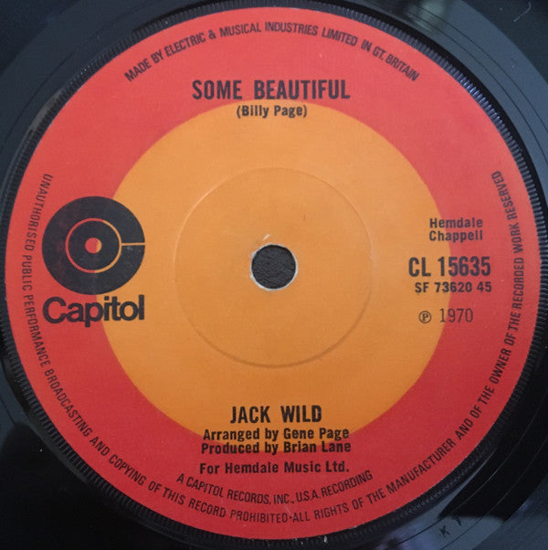 Jack Wild : Some Beautiful (7", Single, Sol)