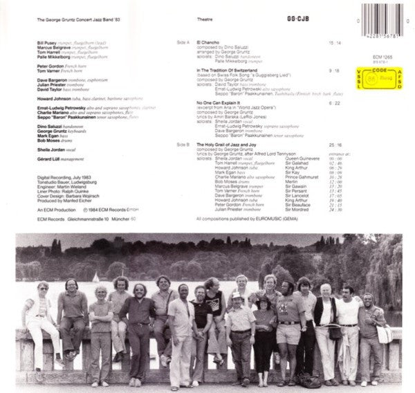 The George Gruntz Concert Jazz Band '83* : Theatre (LP, Album)