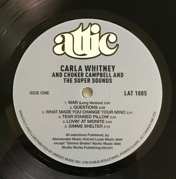 Carla Whitney And Choker Campbell & The Super Sounds : Carla Whitney (LP, Album, RSD, RE)