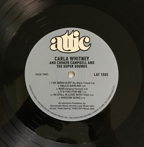 Carla Whitney And Choker Campbell & The Super Sounds : Carla Whitney (LP, Album, RSD, RE)