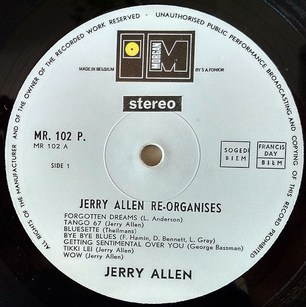 Jerry Allen : Re-Organises (LP, Album)