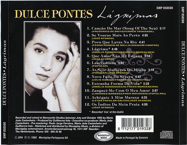 Dulce Pontes : Lágrimas (CD, Album)