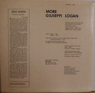 Giuseppi Logan : More (LP, Album, RP)