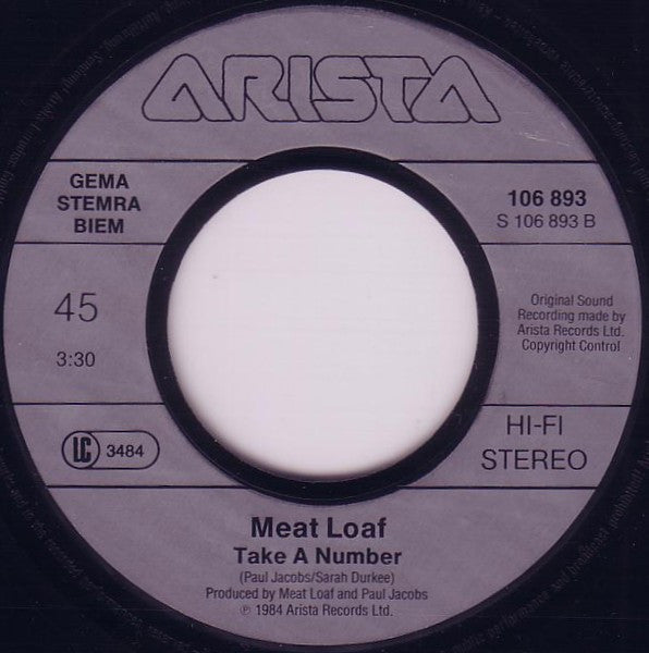 Meat Loaf : Modern Girl (7", Single)
