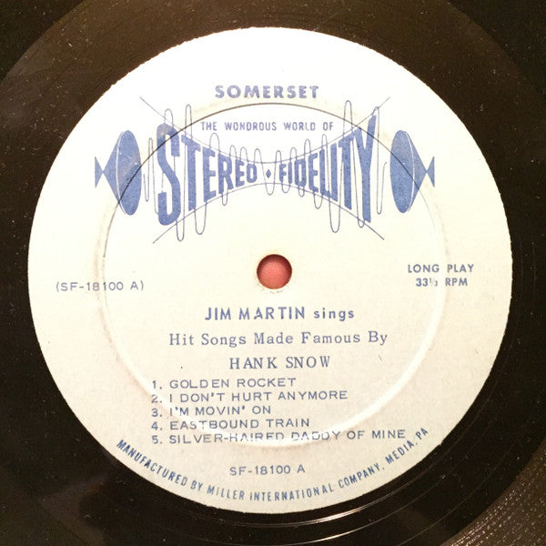Jim Martin (5) / Clyde Beavers : Country And Western Hits Made Famous By Hank Snow & Roy Acuff (LP, Album)