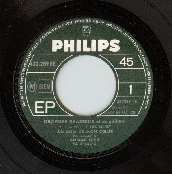 Georges Brassens : Au Bois De Mon Cœur (7", EP, RE)