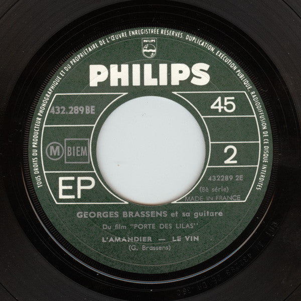 Georges Brassens : Au Bois De Mon Cœur (7", EP, RE)