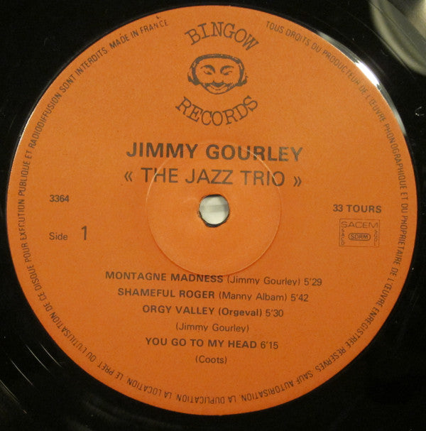 Jimmy Gourley / Marc Johnson (2) / Philippe Combelle : The Jazz Trio (LP, Album)