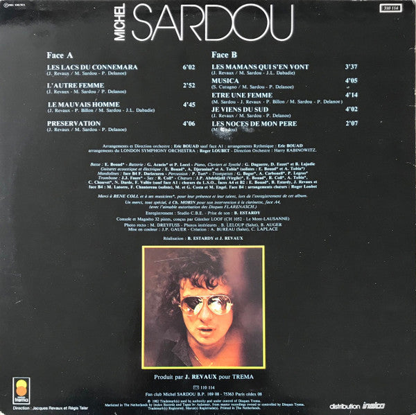 Michel Sardou : Les Lacs Du Connemara (LP, Album)