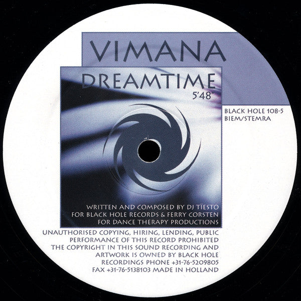 Vimana : We Came / Dreamtime (12")