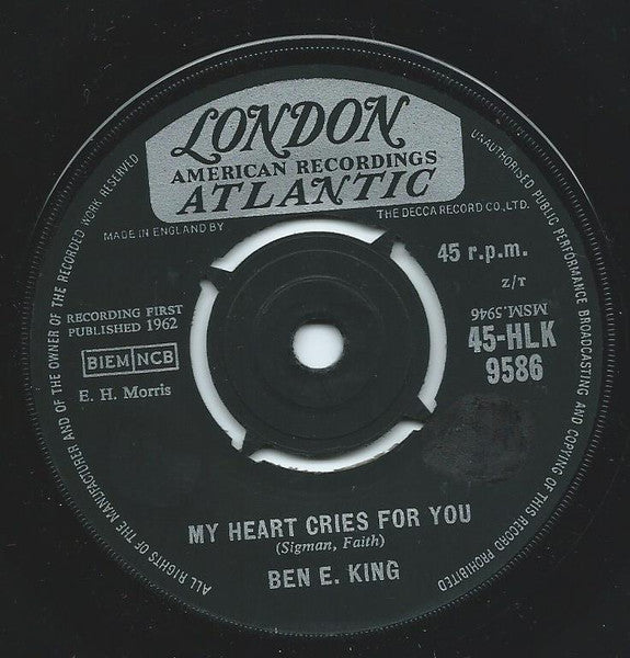 Ben E. King : Too Bad (7", Single)