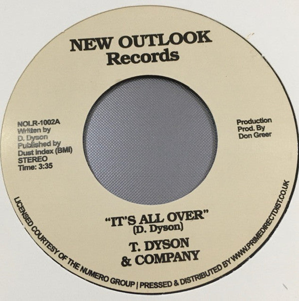T. Dyson & Company : It’s All Over / First Time (7", RSD, Single, RE)