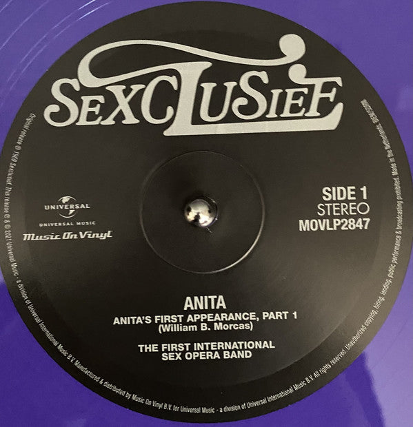 The First International Sex Opera Band : Anita (LP, Album, RSD, Ltd, Num, Pur)