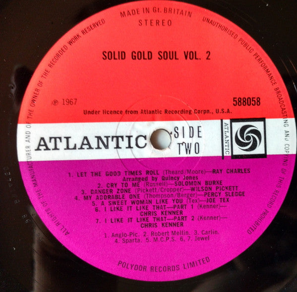 Various : Solid Gold Soul Volume 2 (LP, Comp)
