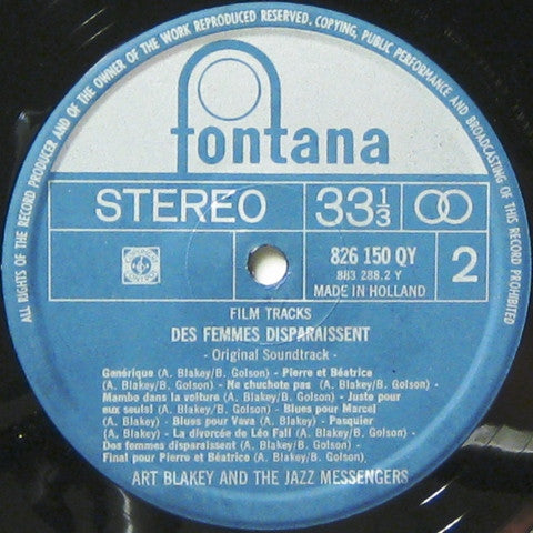 The Miles Davis Quintet / Art Blakey & The Jazz Messengers : Ascenseur Pour L'Echafaud / Des Femmes Disparaissent (Film Tracks) (LP, Album, Comp, Mono, RE)