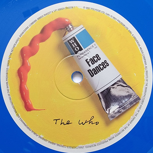 The Who : Face Dances (Album, RSD, RE, RM, 40t + LP, Blu + LP, Yel)