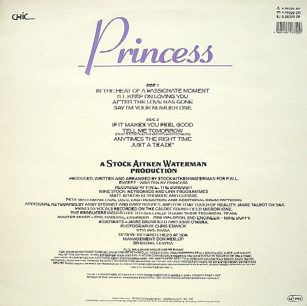 Princess : Princess (LP, Album)