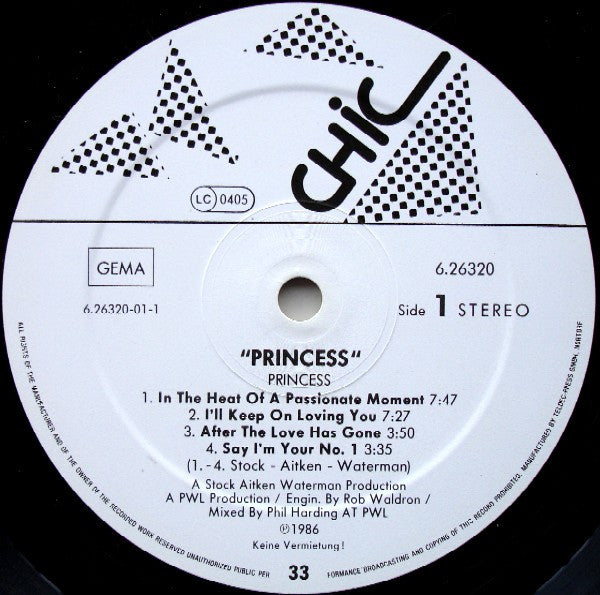 Princess : Princess (LP, Album)