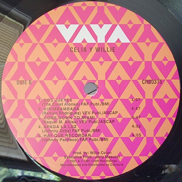 Celia Cruz Y Willie Colón : Celia Y Willie (LP, Album, RSD, Ltd, RE, 180)