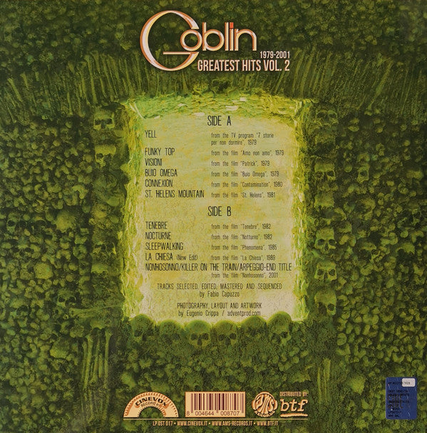 Goblin : Greatest Hits Vol. 2 (1979-2001) (LP, Album, RSD, Comp, Ltd, Gre)