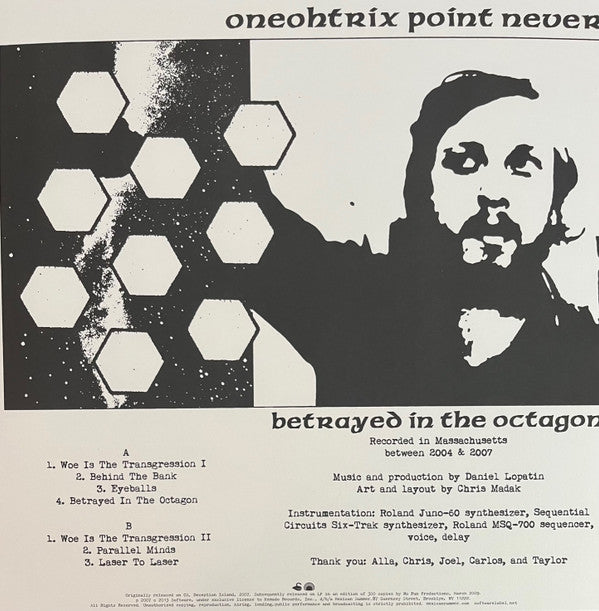 Oneohtrix Point Never : Betrayed In The Octagon (LP, Ltd, RE, Cry)