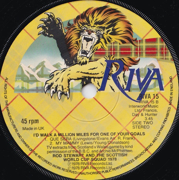 Rod Stewart And The Scottish World Cup Squad : Ole Ola (7", Single, Sol)
