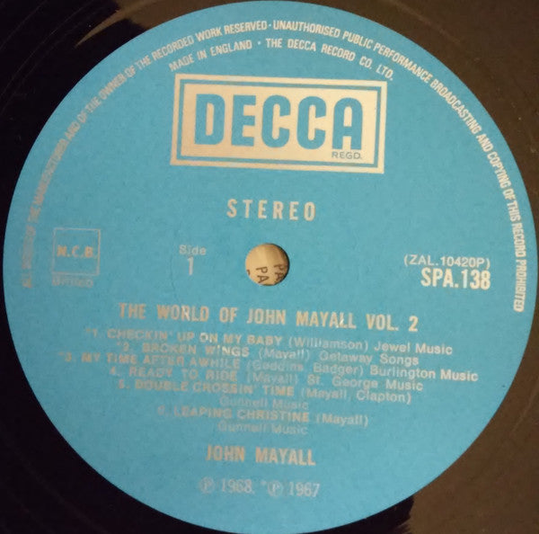 John Mayall : The World Of John Mayall Vol.2 (LP, Comp)