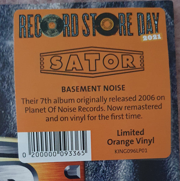 Sator : Basement Noise (LP, Album, Ltd, RM, Ora)