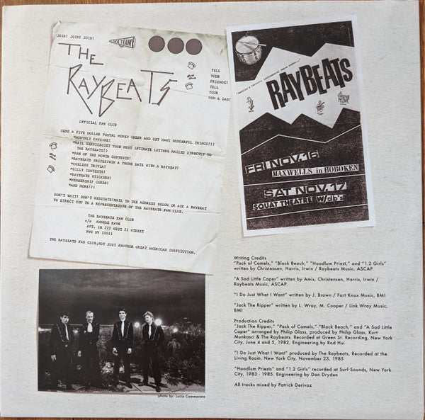 The Raybeats : The Lost Philip Glass Sessions (LP, RSD, Ltd, RE)