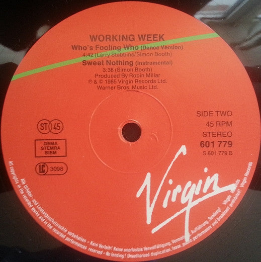 Working Week : Sweet Nothing (12")