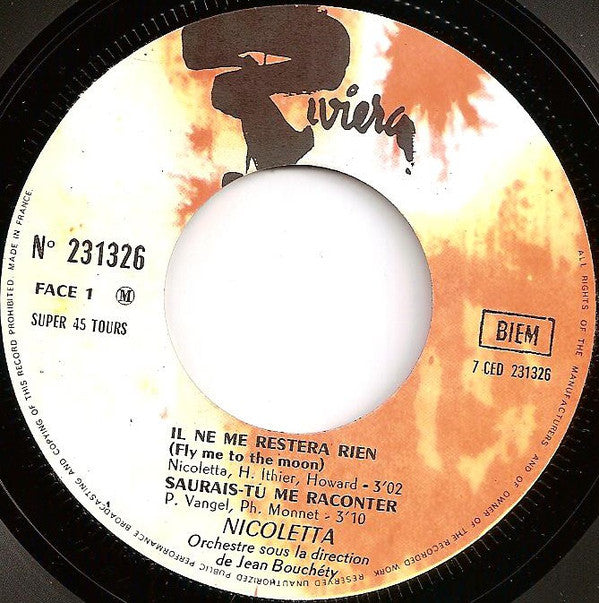 Nicoletta (2) : Vol.5 (7", EP, Gat)