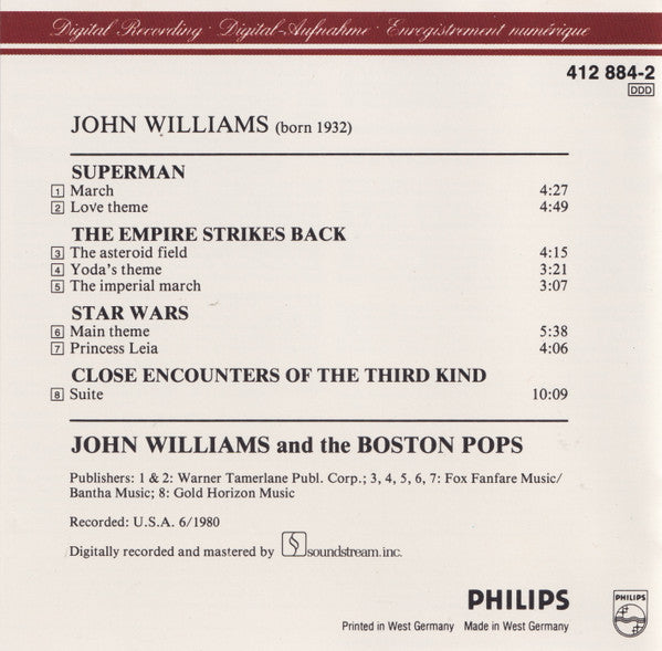 John Williams (4), Boston Pops Orchestra : Pops In Space (CD)