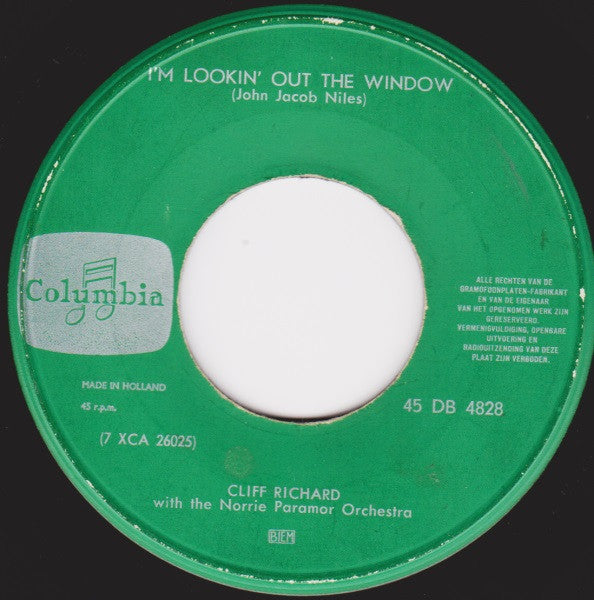 Cliff Richard : I'm Lookin' Out The Window / Do You Want To Dance (7", Single)